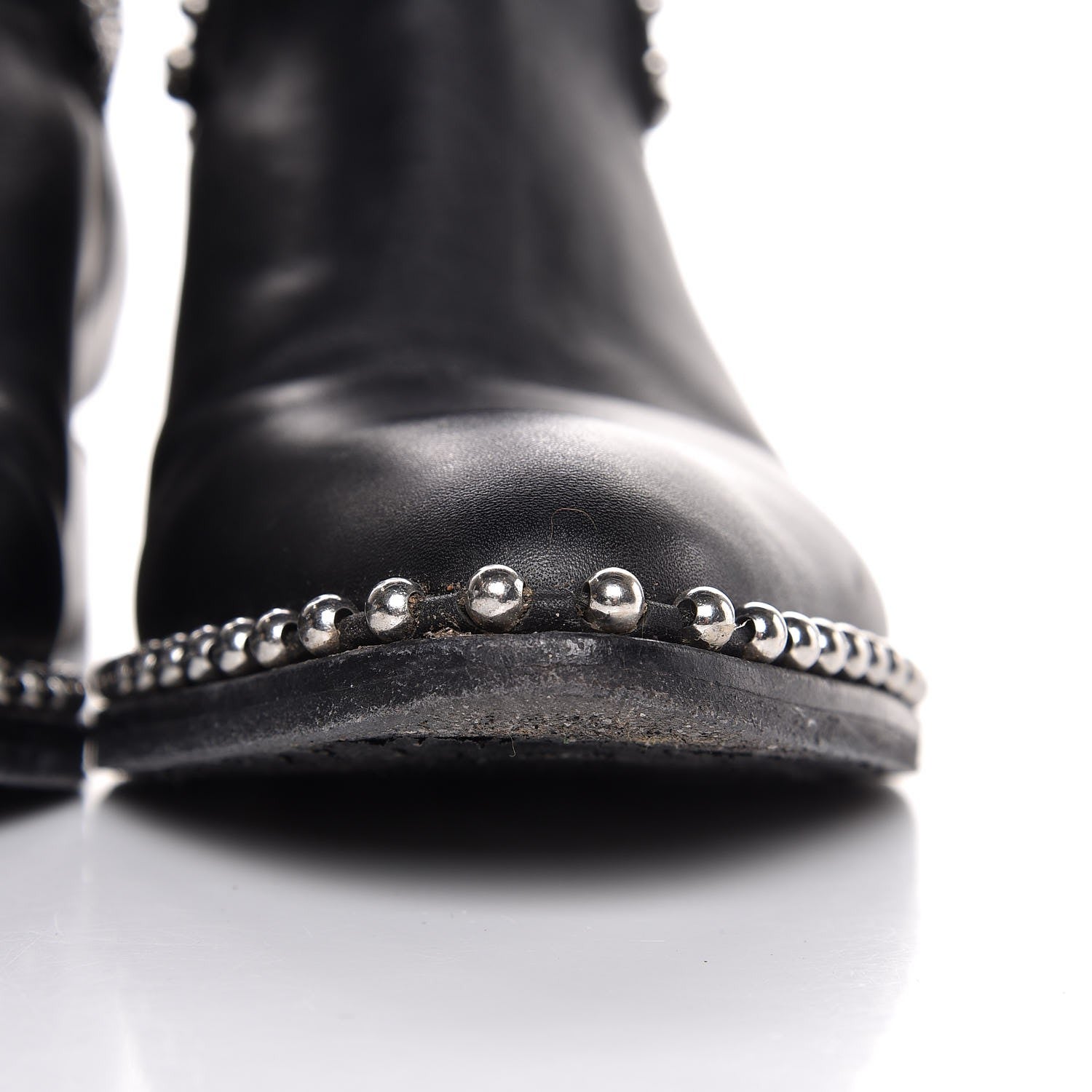 Alexander Wang Calfskin Studded Kori Cutout Boots 36 Black 15 of 15