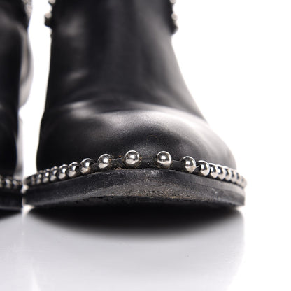 Alexander Wang Calfskin Studded Kori Cutout Boots 36 Black 15 of 15