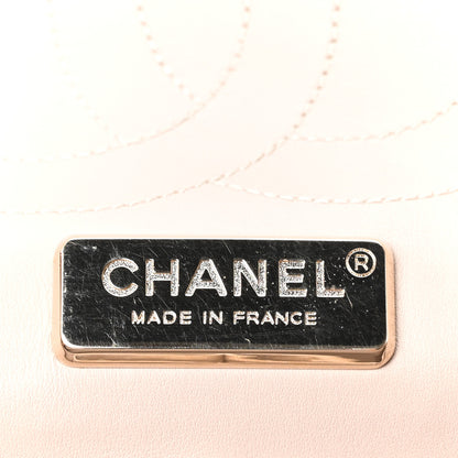 Chanel Metallic Snakeskin Jumbo Double Flap Light Beige 6 of 10