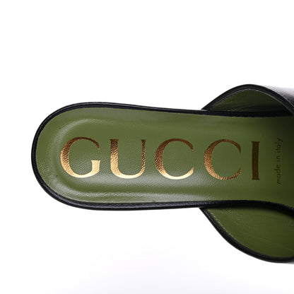 Gucci Granada Kid Houdan Platform Slide Sandals 38.5 Black 8 of 12