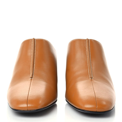 Hermes Calfskin Detail Mules 40 Beige Dore 2 of 9