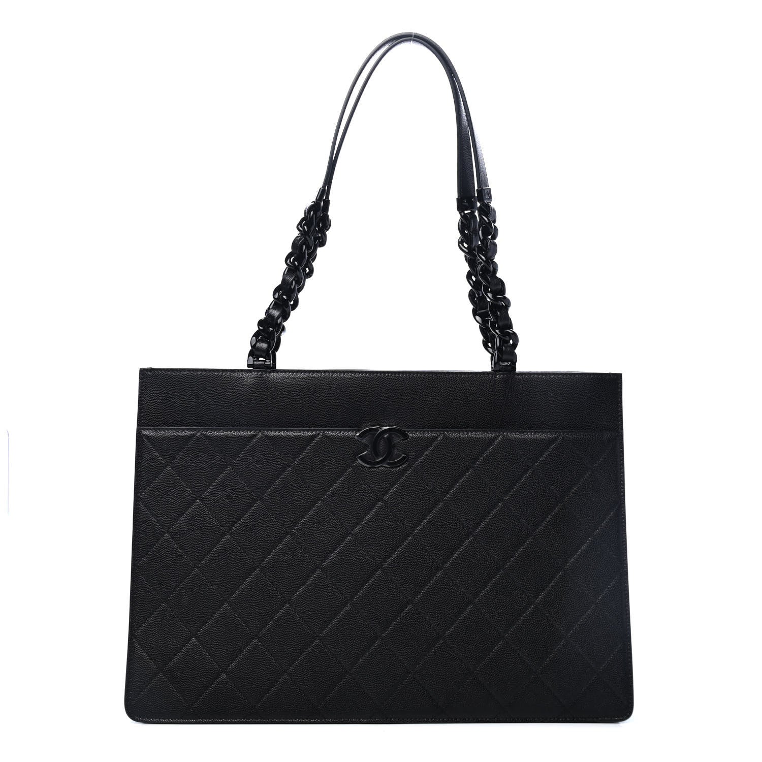 Chanel Caviar Quilted My Everything Large Shopping Tote Black 1 of 4