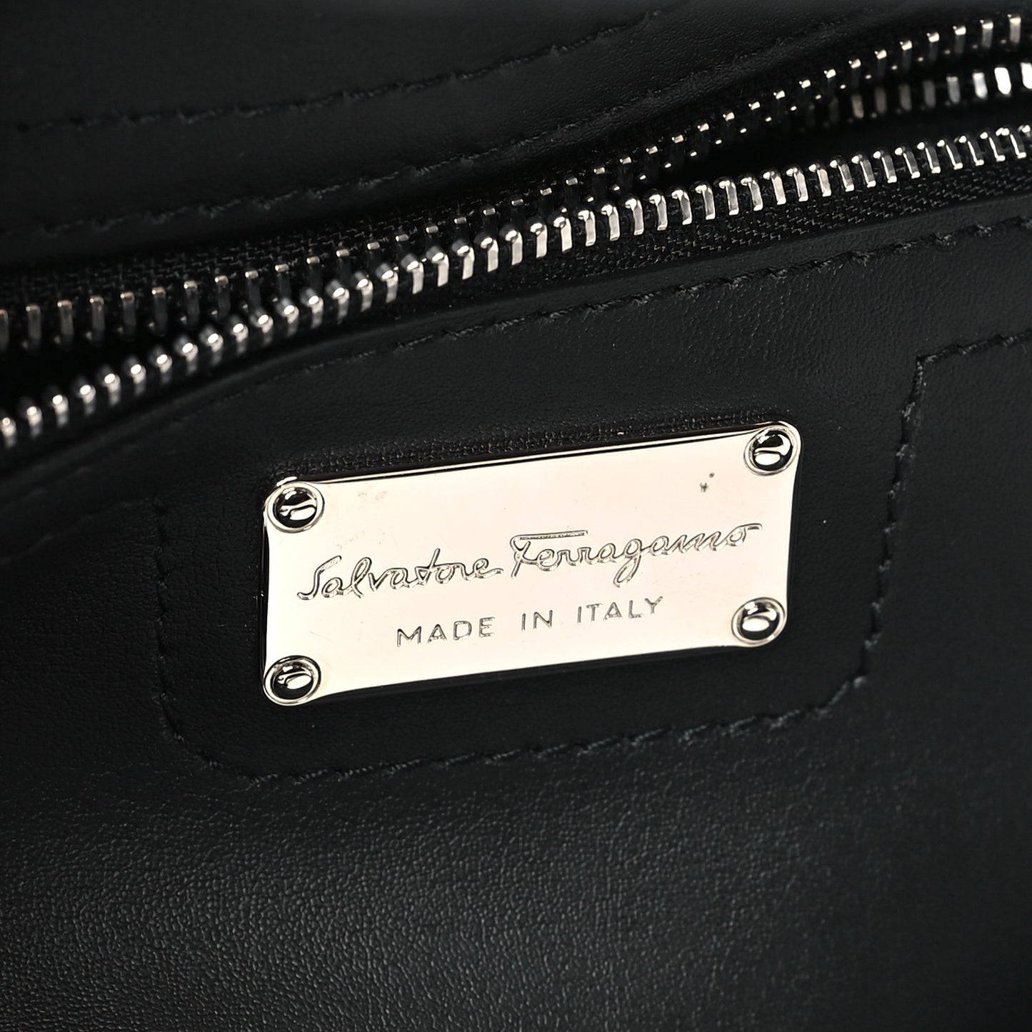 Calfskin Double Handle Small Nolita Satchel Black