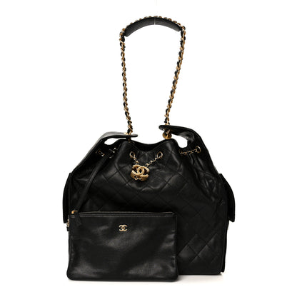 Chanel Caviar Quilted Medium Chanel 25 Handbag Black 1 of 12