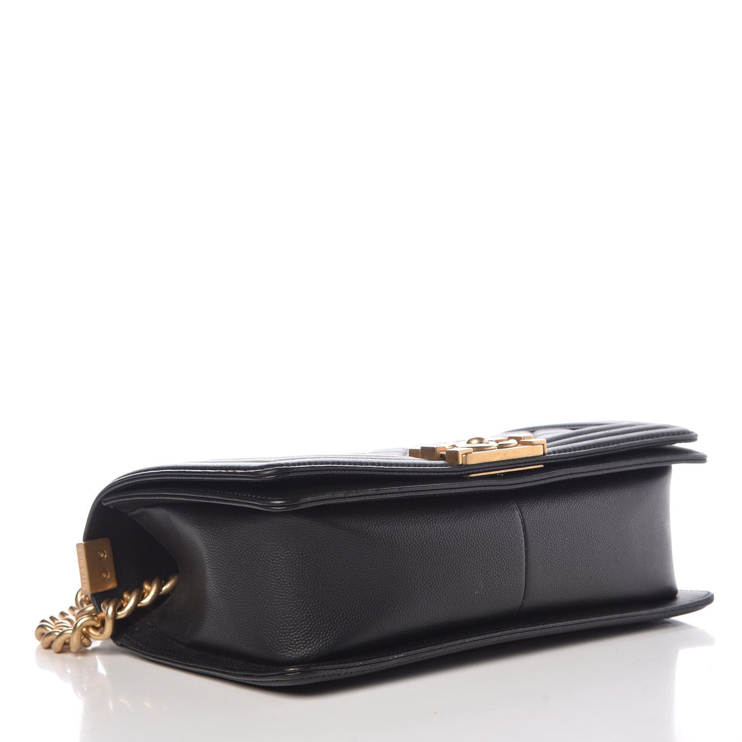 Caviar Quilted Medium Boy Flap Black