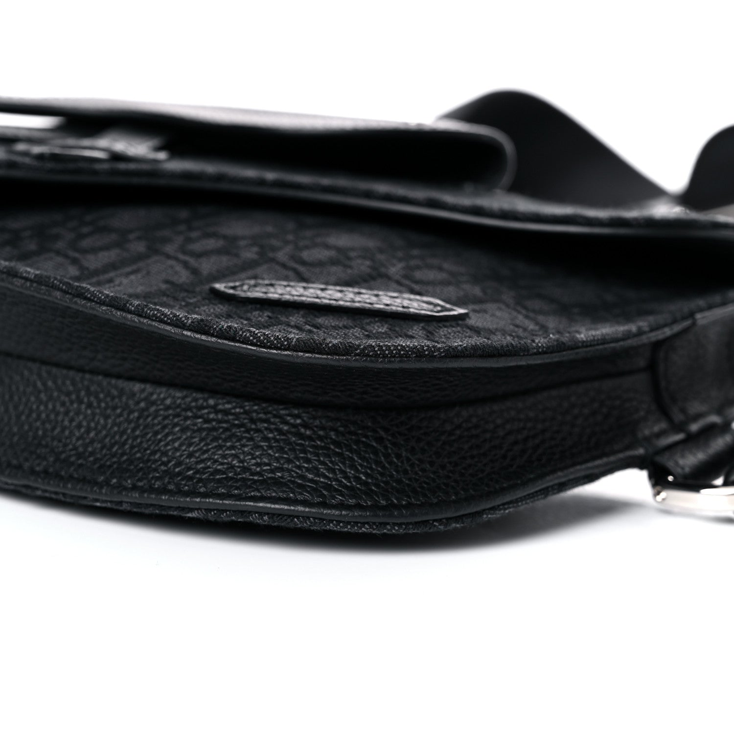 Christian Dior Oblique Saddle Messenger Pouch Blue Black 9 of 11