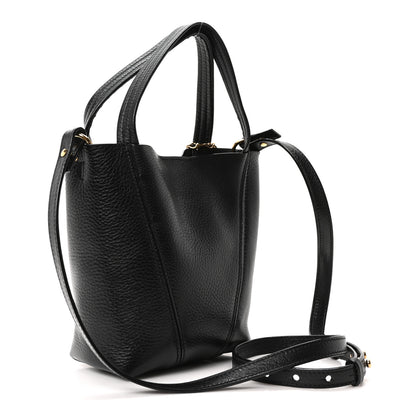 Chloe Grained Calfskin Small Spin Tote Black 3 of 10