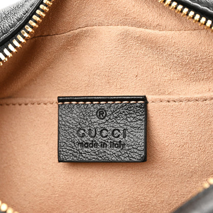 Gucci Monogram Matelasse Diagonal Small GG Marmont Chain Shoulder Bag Beige Black 6 of 10