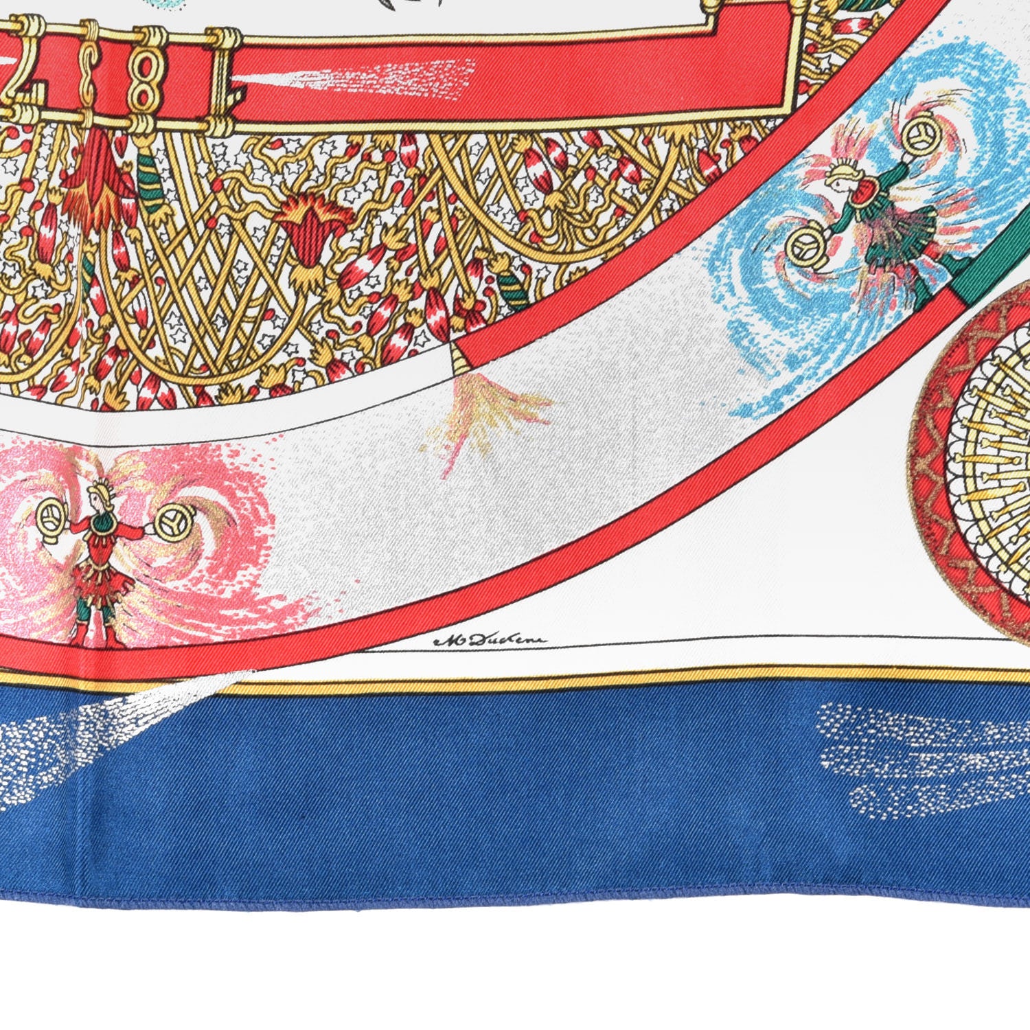 Hermes Silk Feux D'Artifice Pocket Square 2 of 4