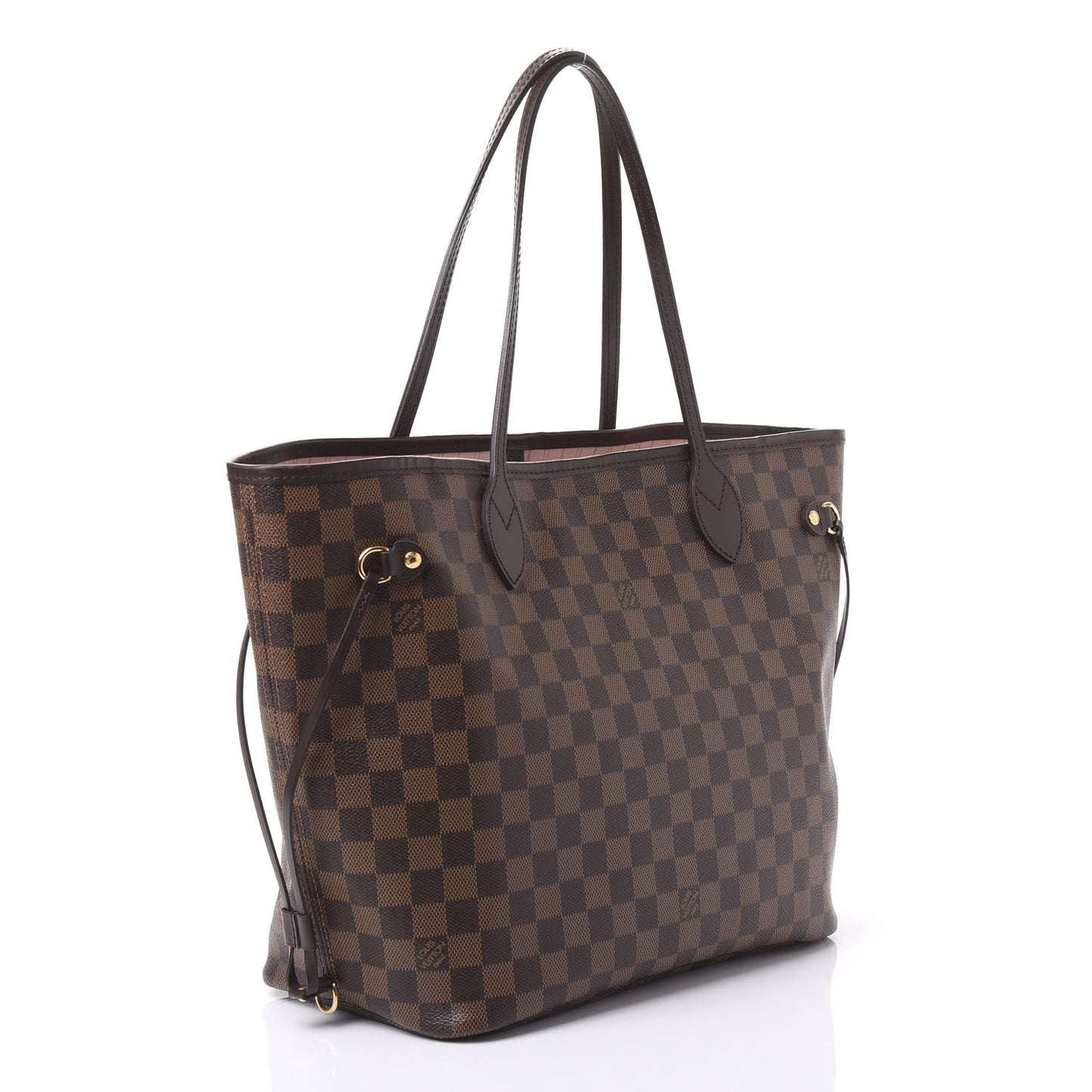Damier Ebene Neo Neverfull MM Rose Ballerine