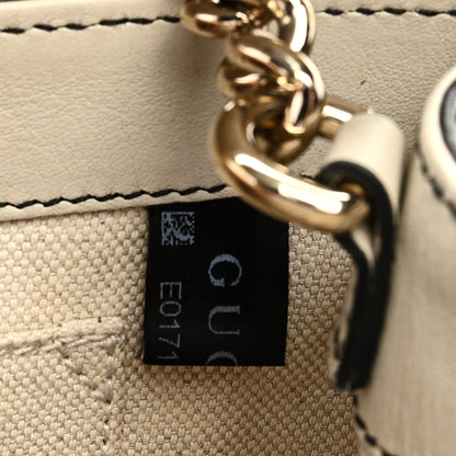 Gucci Guccissima Signature Medium Emily Chain Shoulder Bag Mystic White 7 of 9