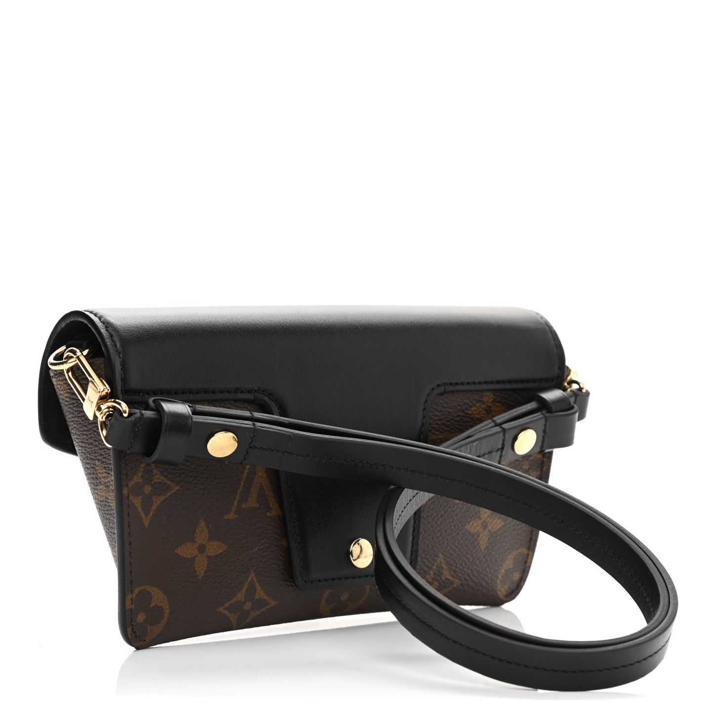 Monogram Padlock On Strap Black