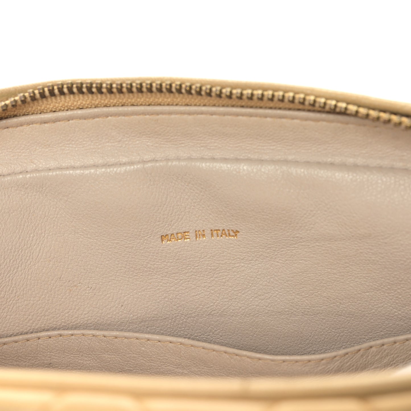 Lambskin Quilted Tassel Flap Camera Case Beige