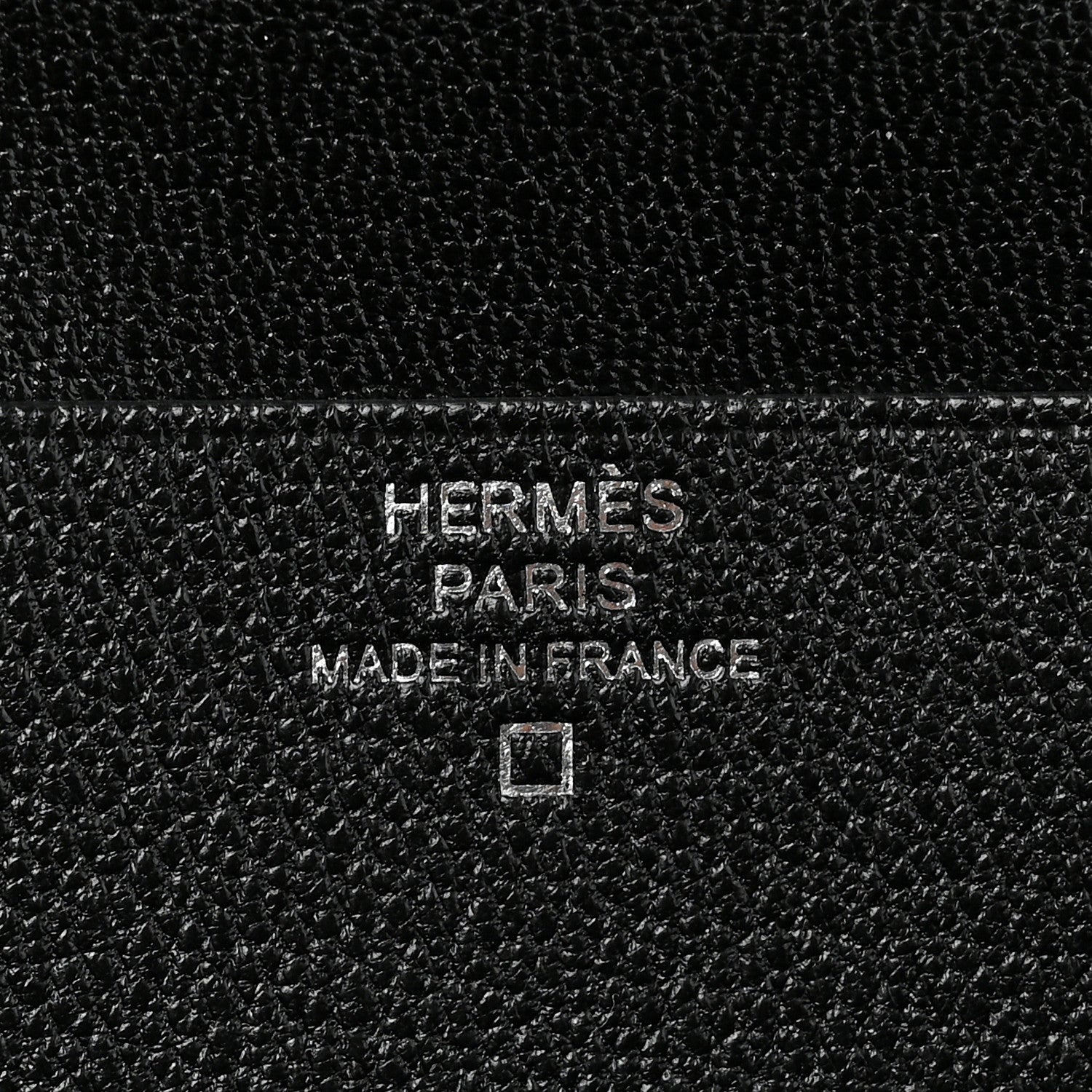 Hermes Matte Alligator Bearn Gusset Wallet Black 9 of 10