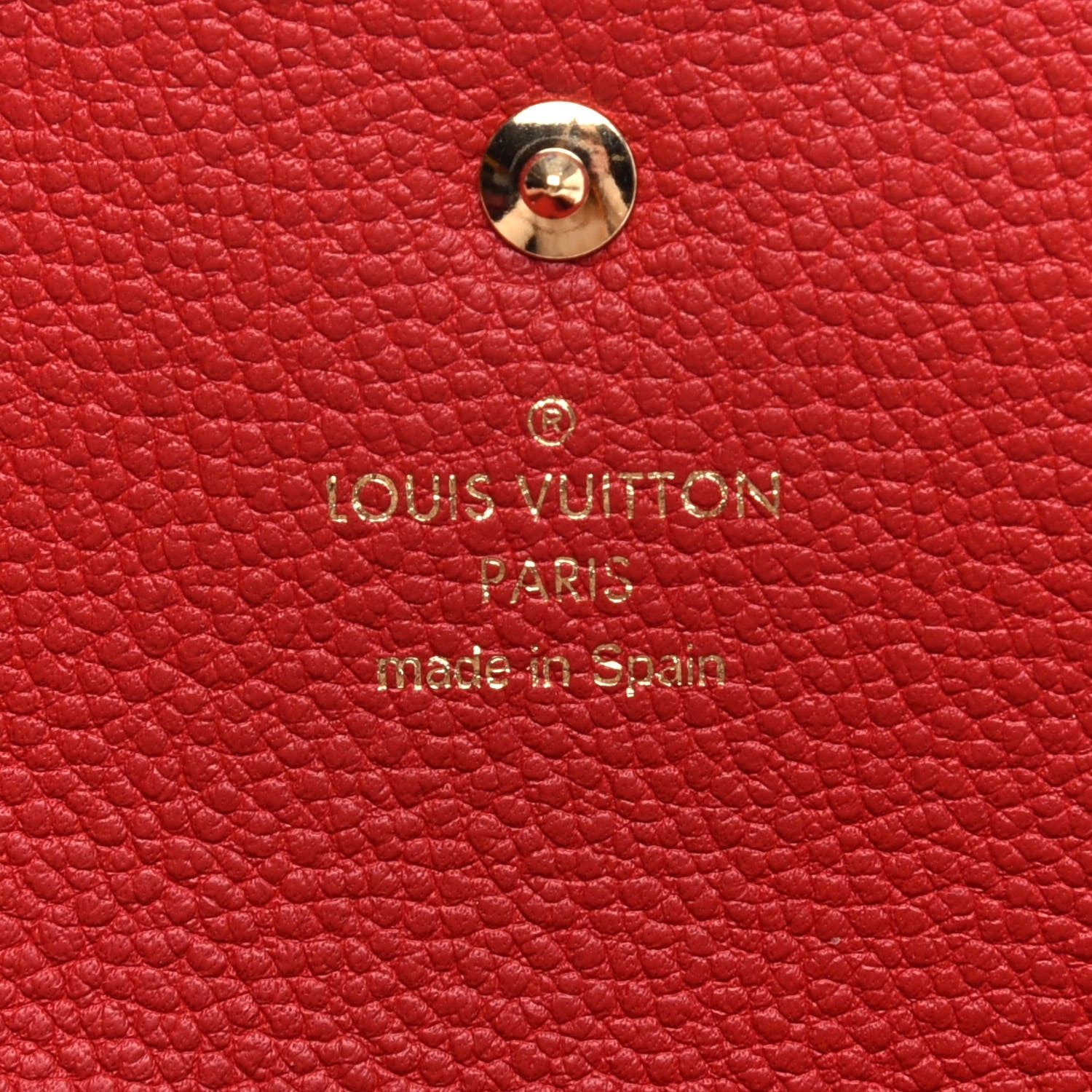 Louis Vuitton Empreinte Sarah Wallet Red Scarlet 6 of 7