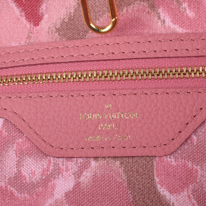 Louis Vuitton Monogram Articles de Voyage Ikat Neverfull MM Rose Velours 5 of 7