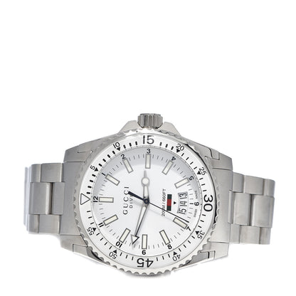 Gucci Stainless Steel 40mm Dive Quartz Watch White 3 of 8