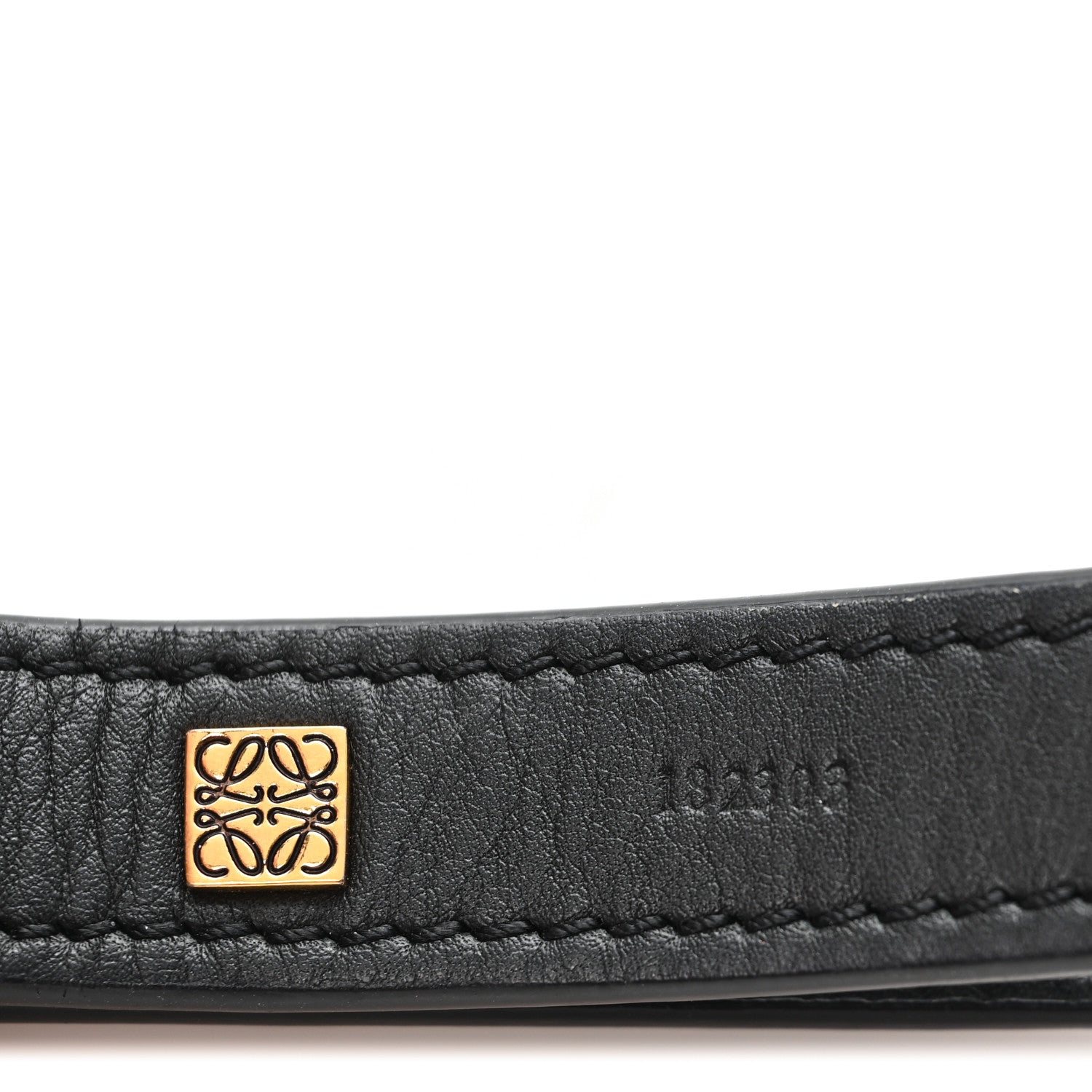 Loewe Calfskin Branded Short Strap Black 1777921 – FASHIONPHILE