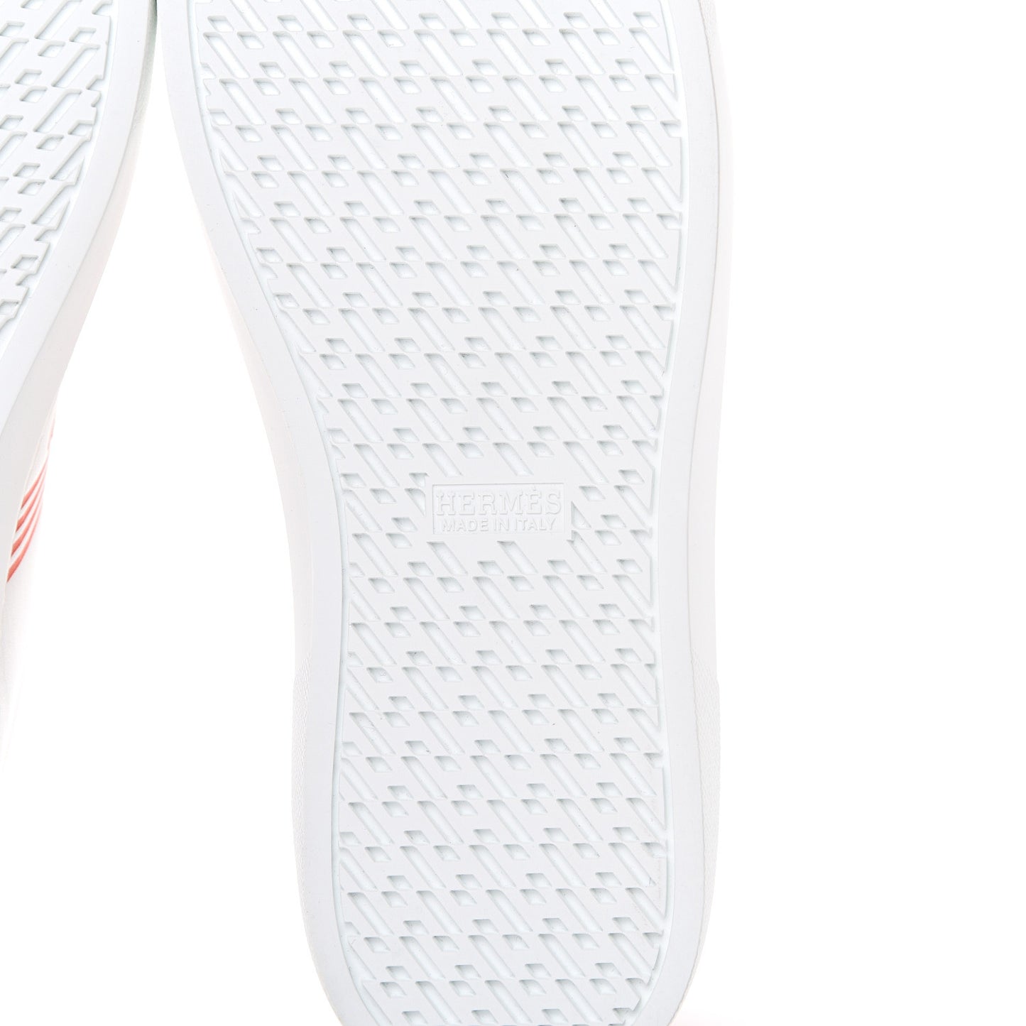 Calfskin Womens Advantage Sneakers 41 White Orange