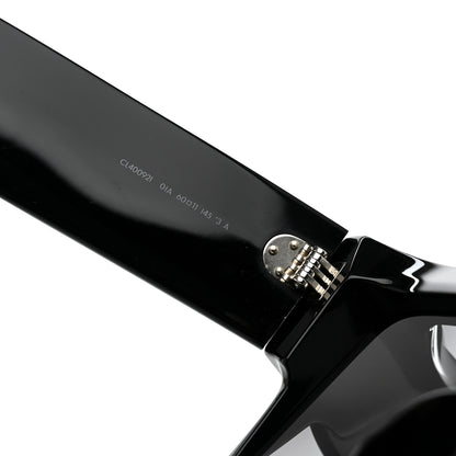 Celine Acetate Flat Top Rectangular Sunglasses CL400921 Black 5 of 8