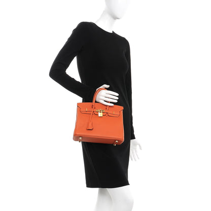 Hermes Togo Birkin 25 Orange 2 of 30