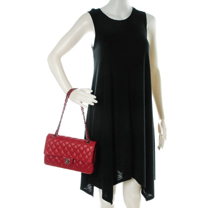 Chanel Lambskin Quilted Medium Double Flap Red 2 of 9