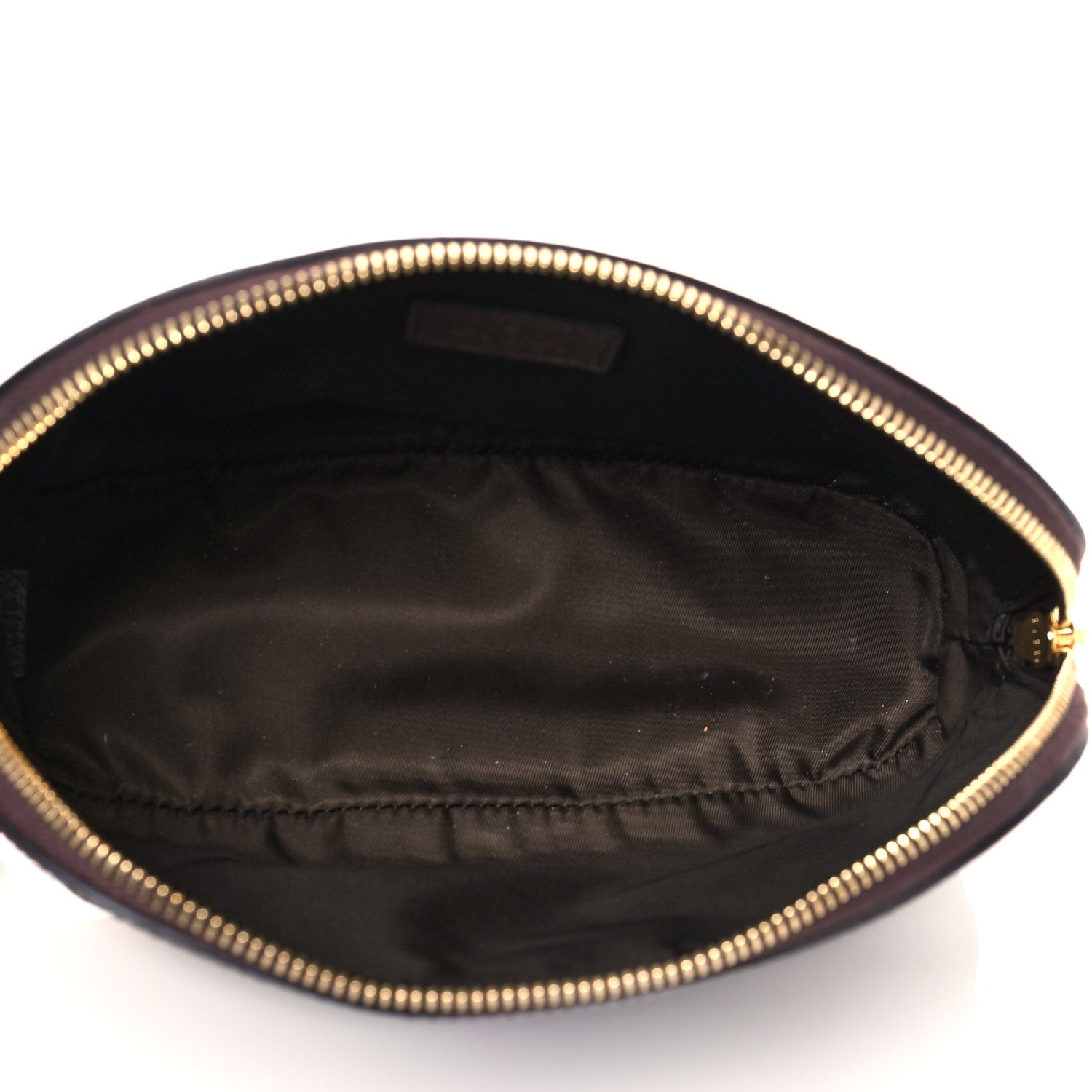 Gucci GG Supreme Monogram Textured Calfskin Web Large Ophidia Cosmetic Case Beige Ebony New Acero 4 of 9