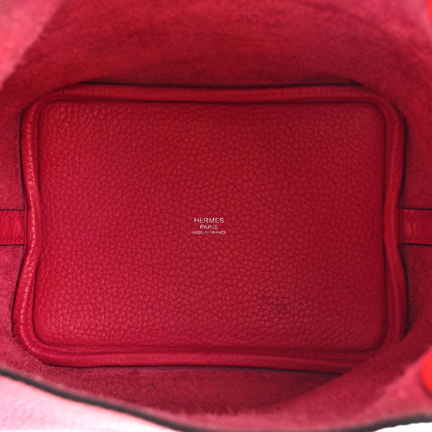 Taurillon Clemence Swift Eclat Picotin Lock 18 PM Rose Mexico Rouge De Coeur