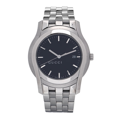 Gucci Stainless Steel 38mm 5500XL Quartz Watch Black 1 of 4