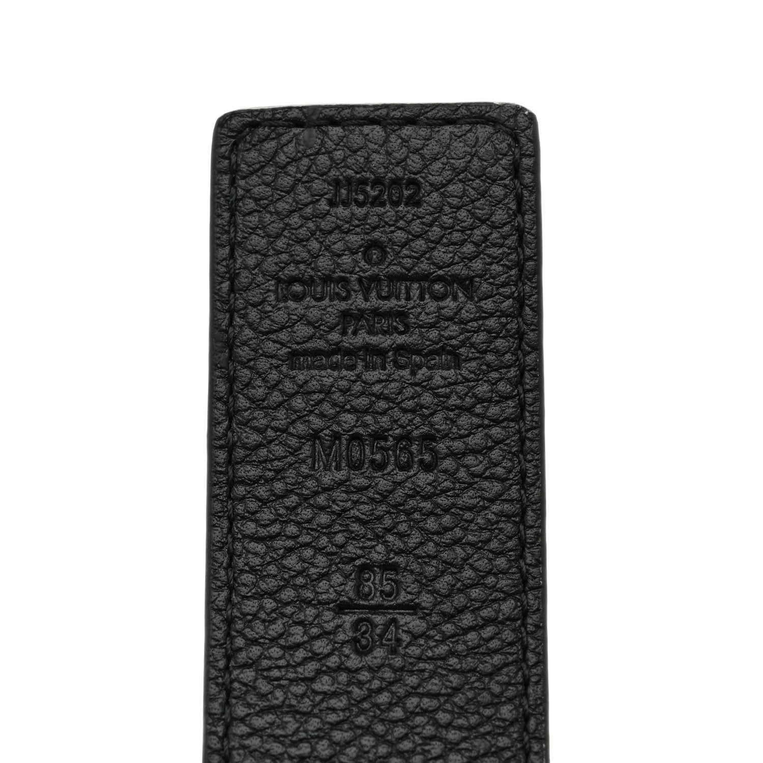 Louis Vuitton Calfskin Monogram 30mm LV Initiales Reversible Belt 85 34 Black 6 of 7