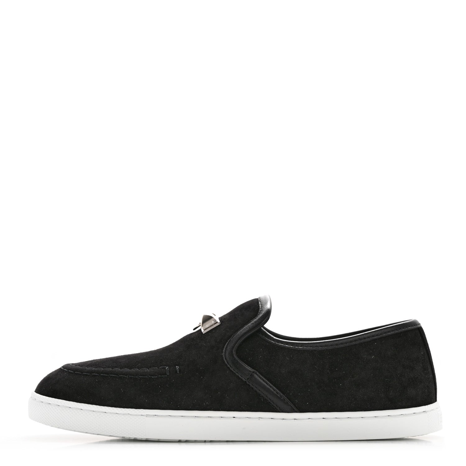 Hermes Suede Goatskin Nappa Jour Loafers 35 Black 1 of 9