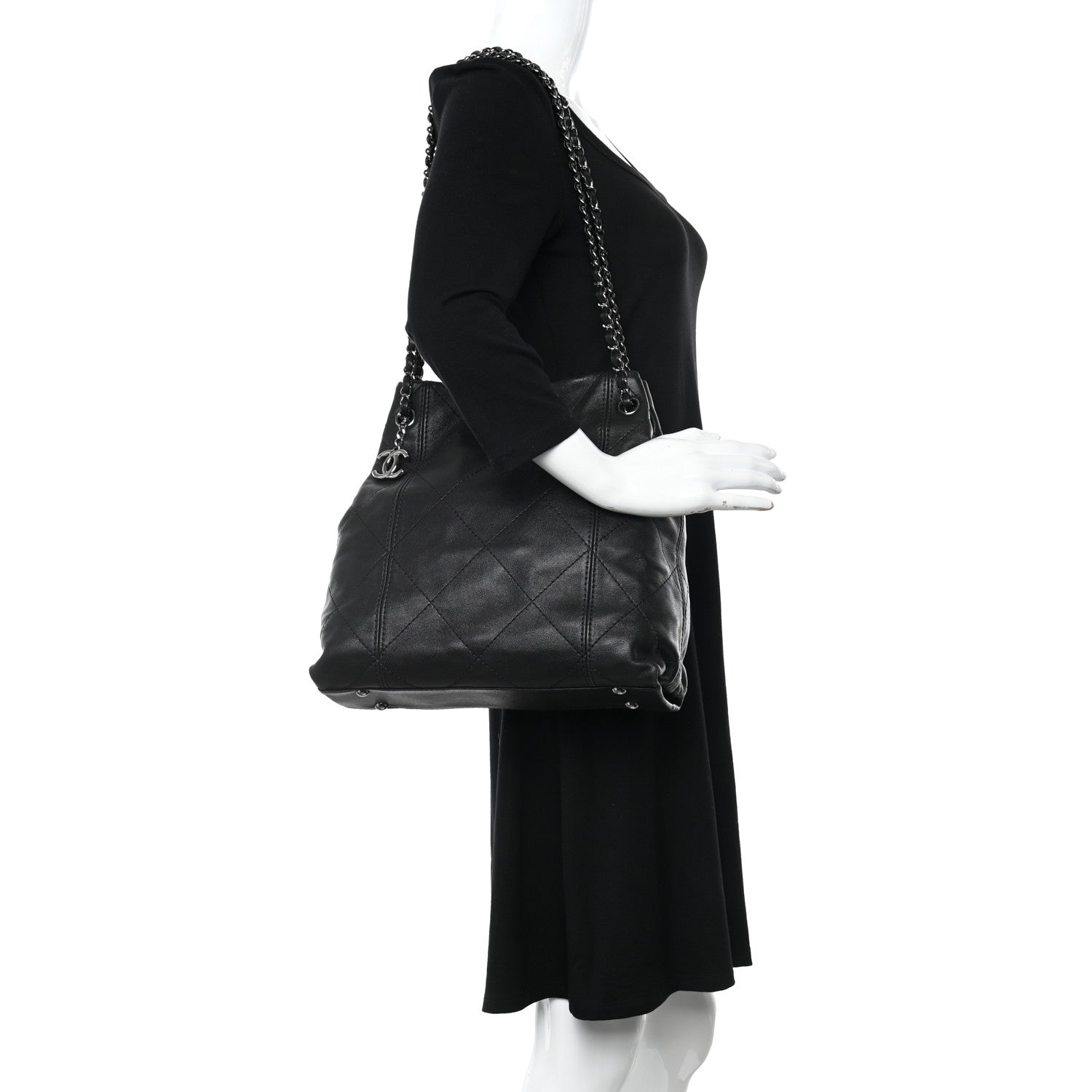 Chanel Lambskin Quilted Small Soft Touch Shoulder Bag Black 2 of 12