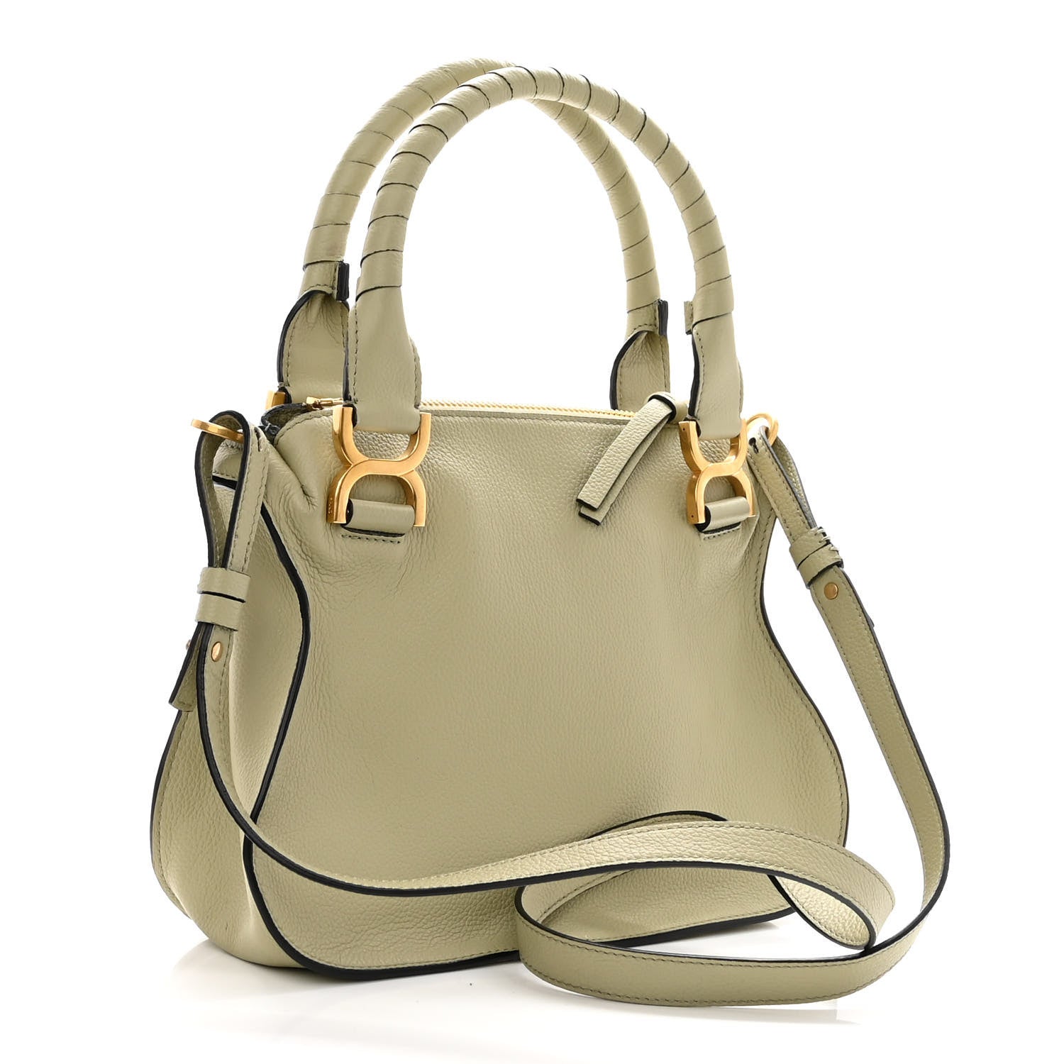 Chloe Calfskin Small Marcie Satchel Faded Green 3 of 9