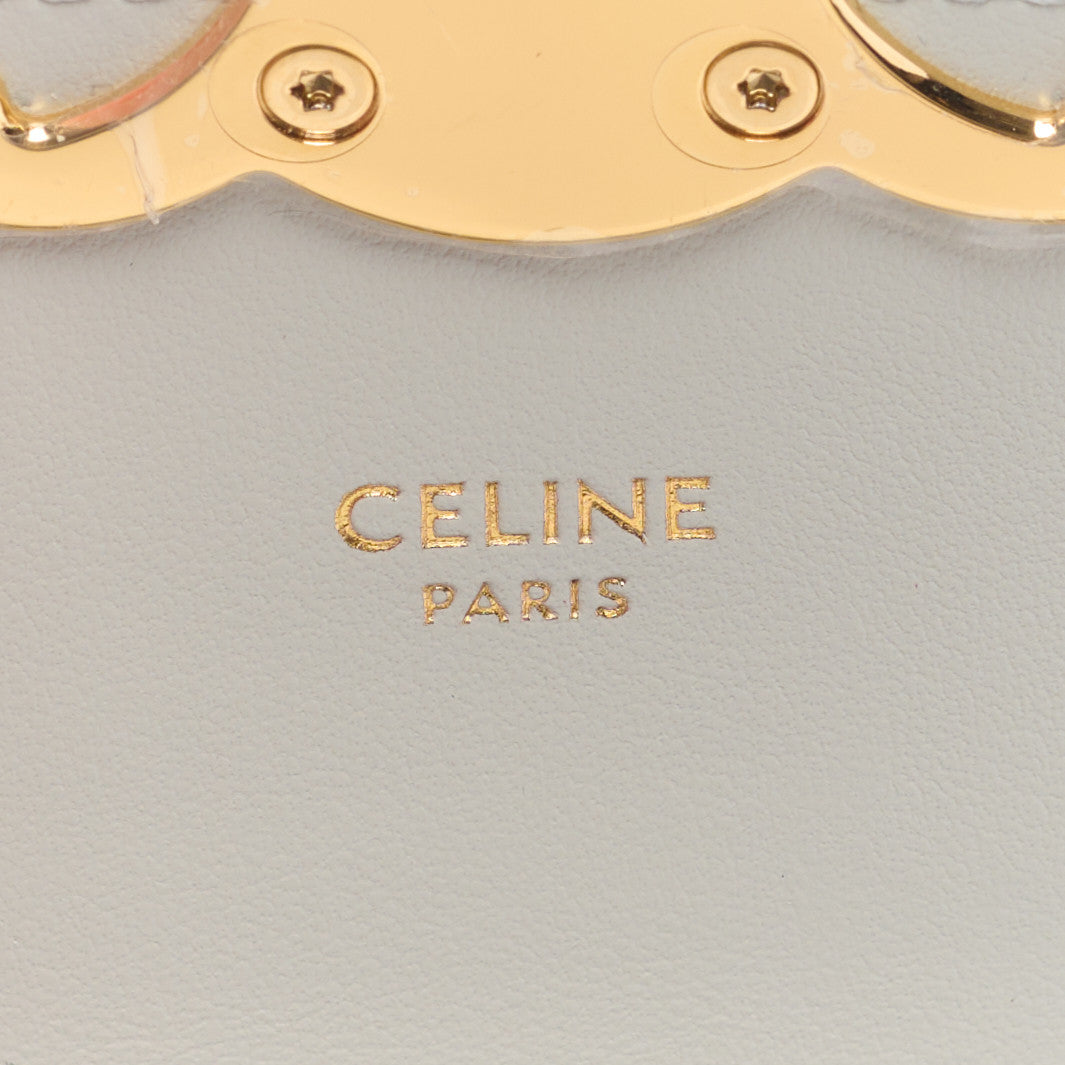 Shiny Calfskin Mini Triomphe Chalk