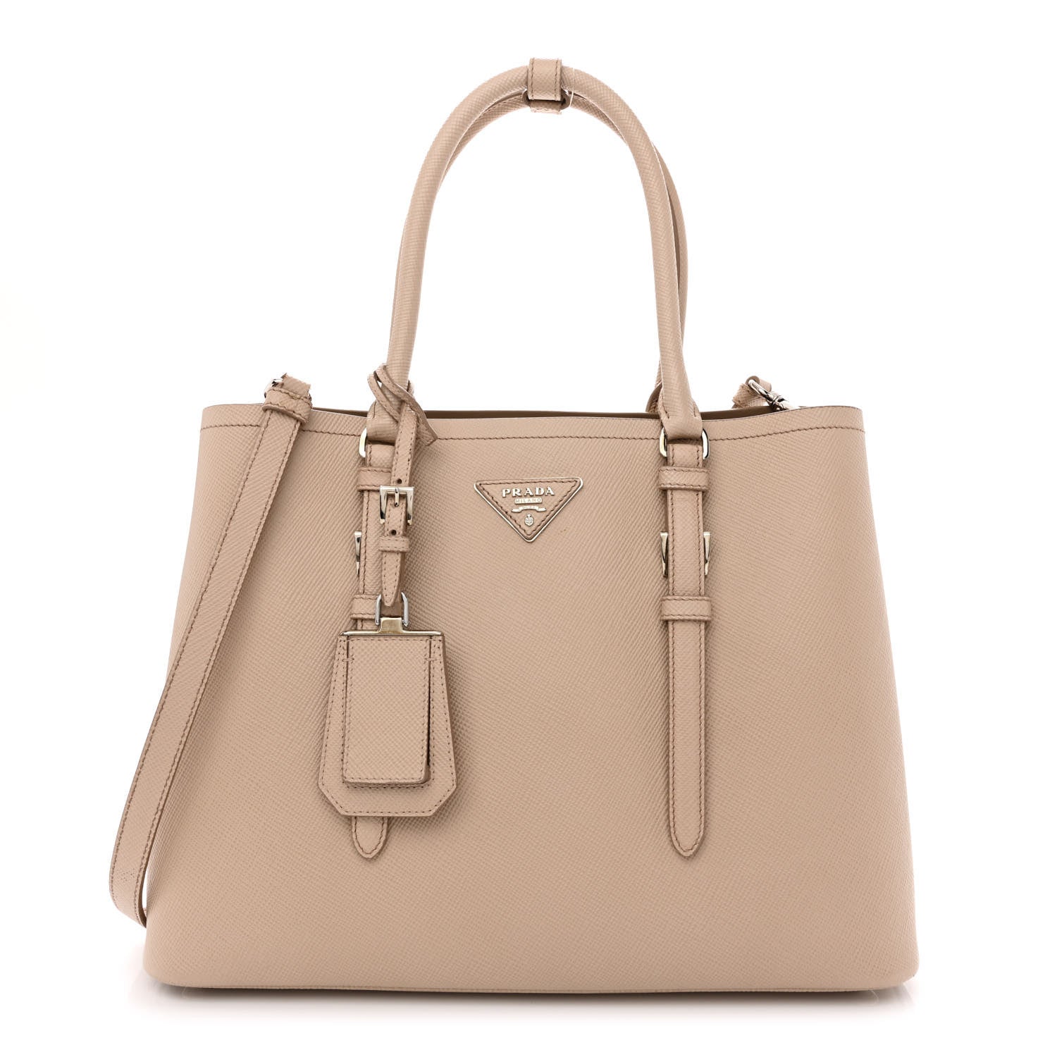 Prada Saffiano Cuir Medium Double Handle Tote Cammeo 1 of 11