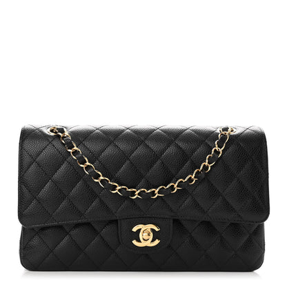 Chanel Caviar Quilted Medium Double Flap Black 1 of 12