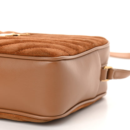 Saint Laurent Suede Matelasse Monogram Lou Camera Bag Cinnamon 7 of 7