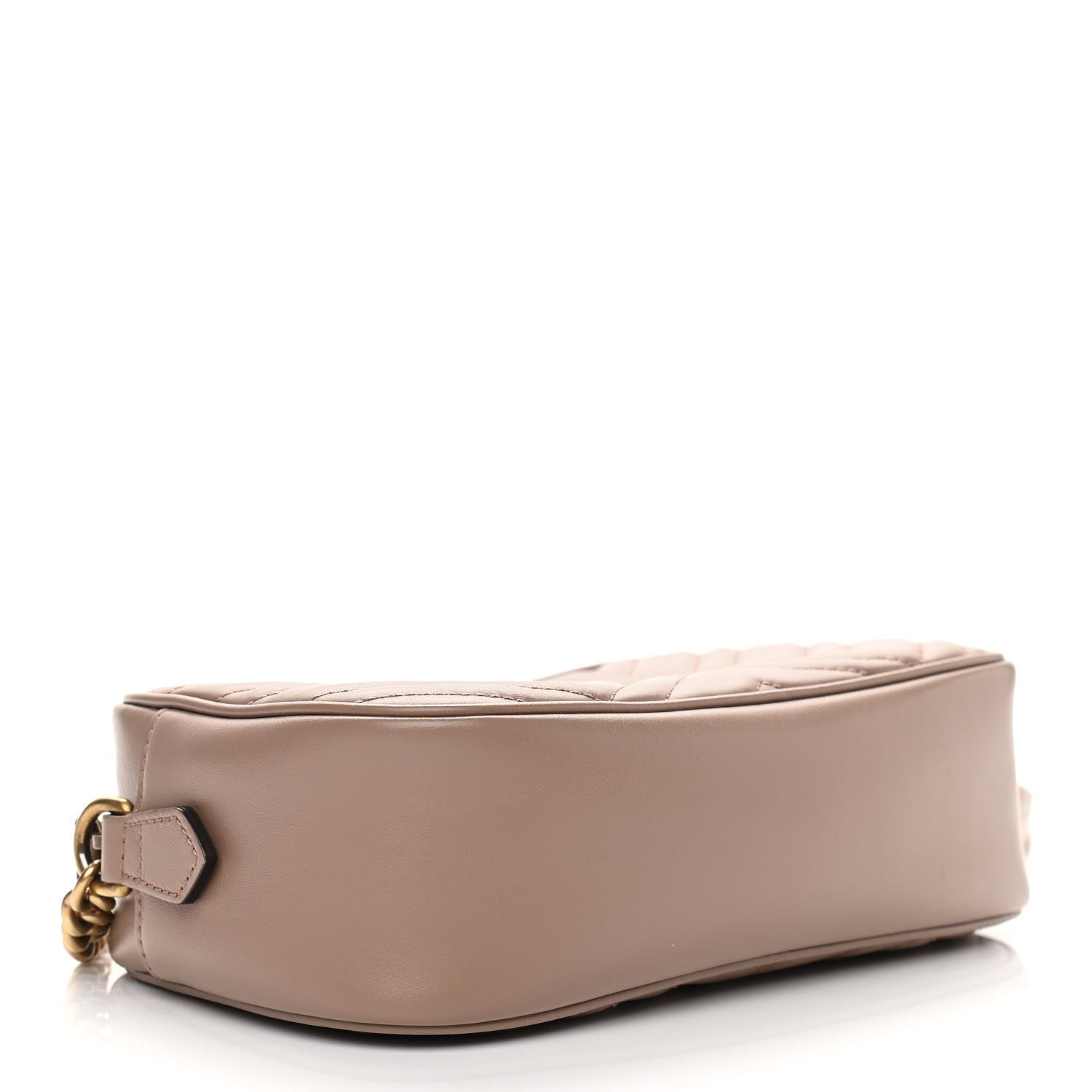 Gucci Calfskin Matelasse Small GG Marmont Chain Shoulder Bag Porcelain Rose 4 of 11