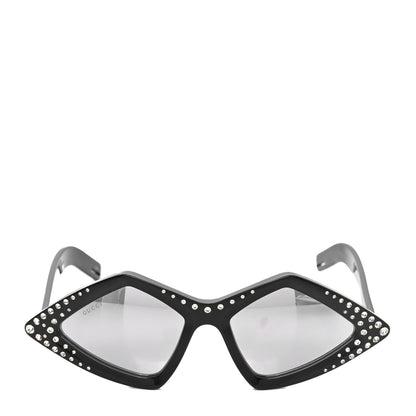 Gucci Acetate Geometric Crystal Sunglasses GG0496S Black 2 of 6