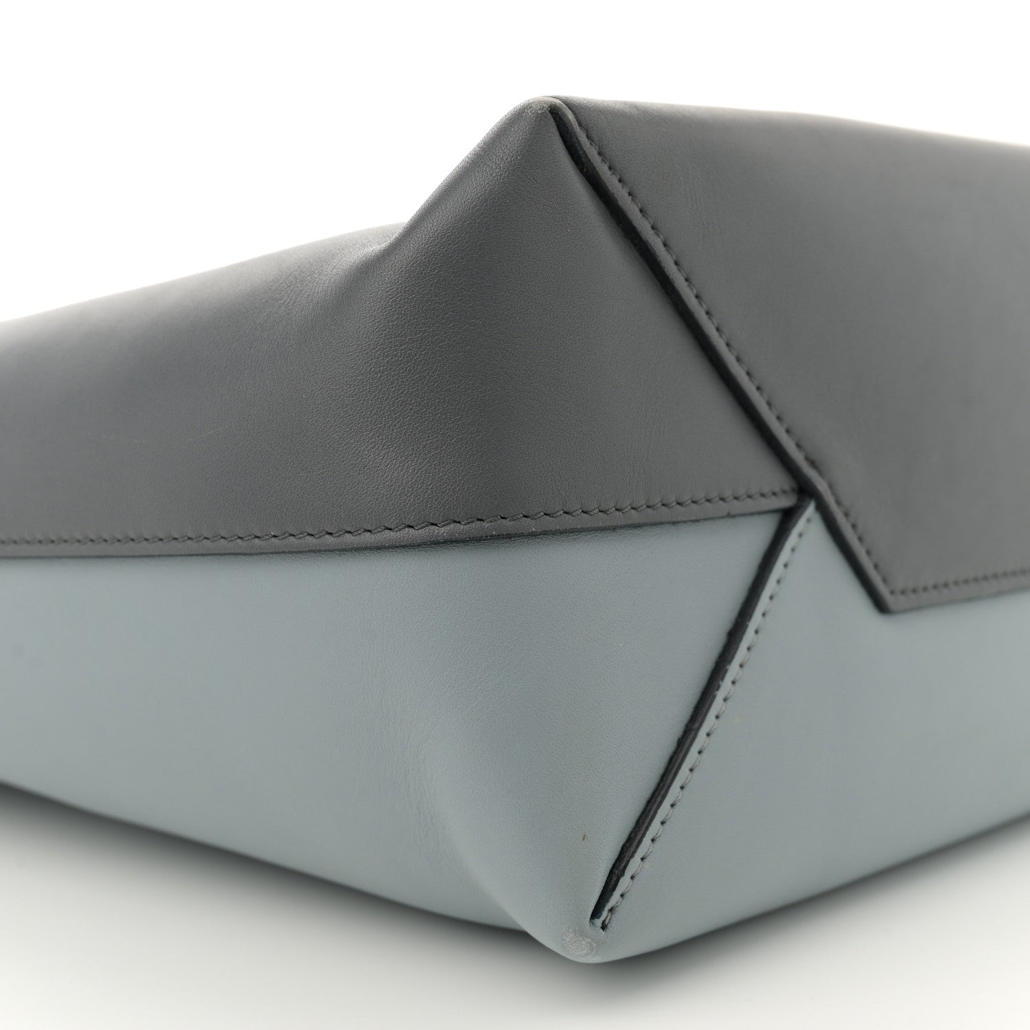 Celine Shiny Smooth Calfskin Small Twisted Cabas Kohl Cloud 10 of 15