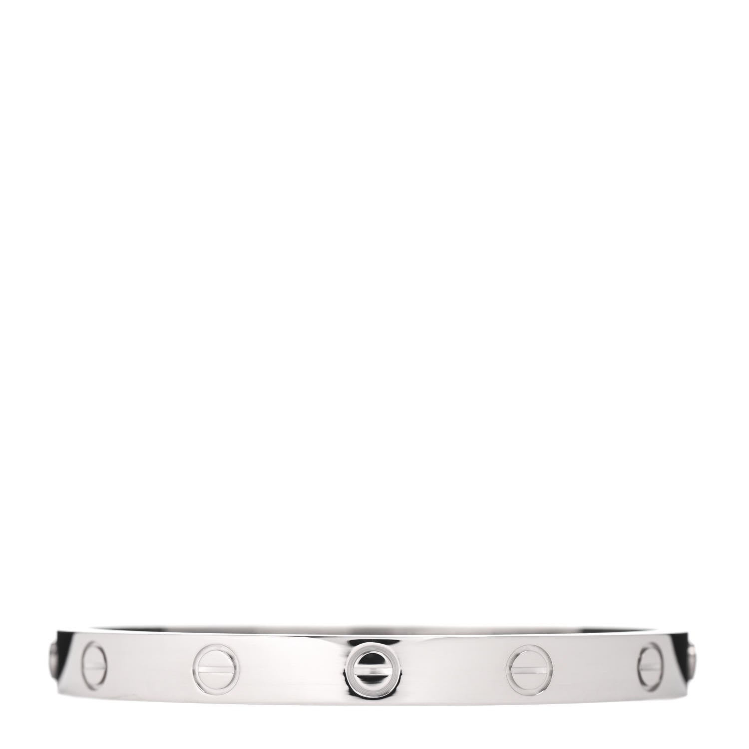 Cartier 18K White Gold LOVE Bracelet 16 1 of 5