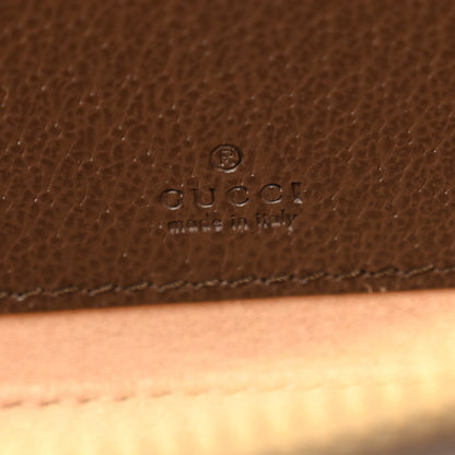 Gucci GG Supreme Monogram Textured Dollar Calfskin Web Ophidia Belt Bag 95 38 Beige Ebony New Acero 6 of 10