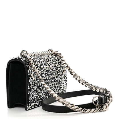 Alexander McQueen Calfskin Studded Knuckle Satchel Black Silver 3 of 13