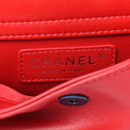 Chanel Quilted Lizard Flap Red 6 of 9