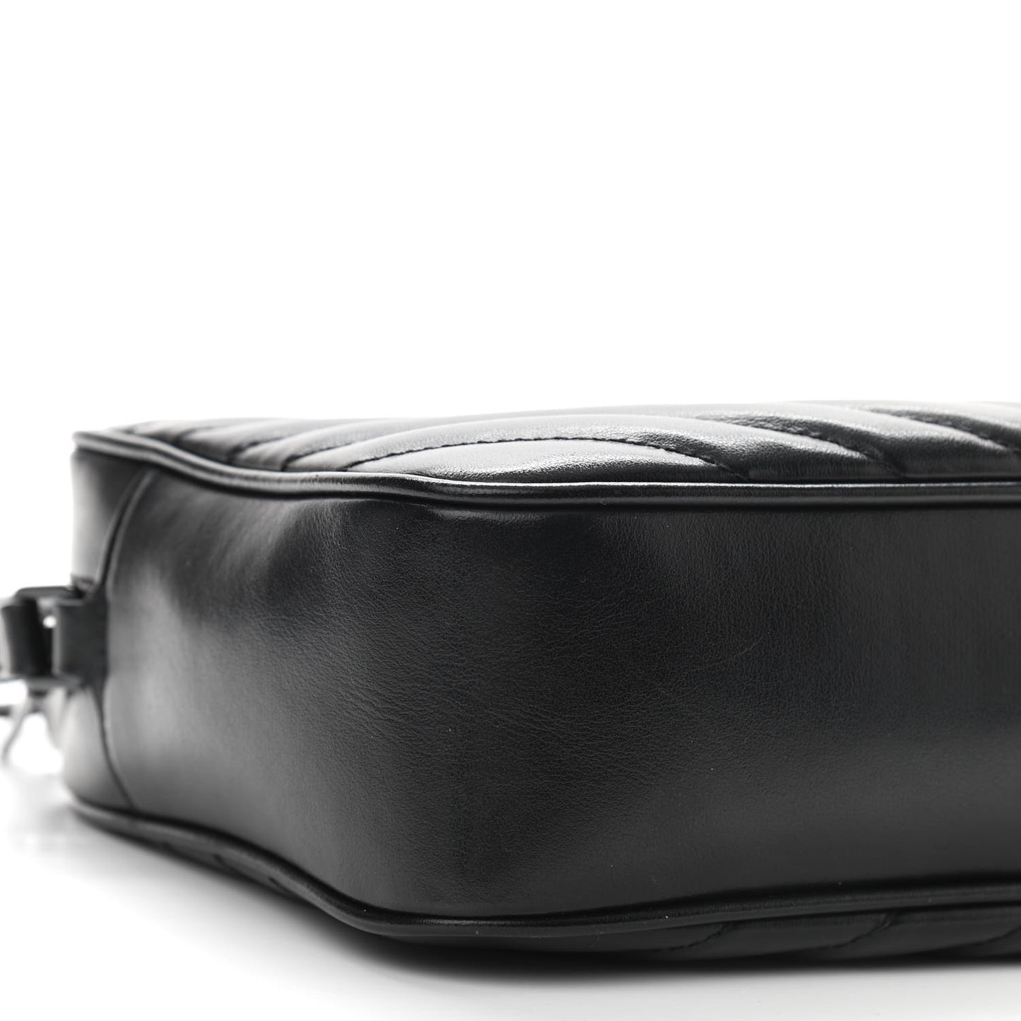 Calfskin Matelasse Monogram Lou Camera Bag Black
