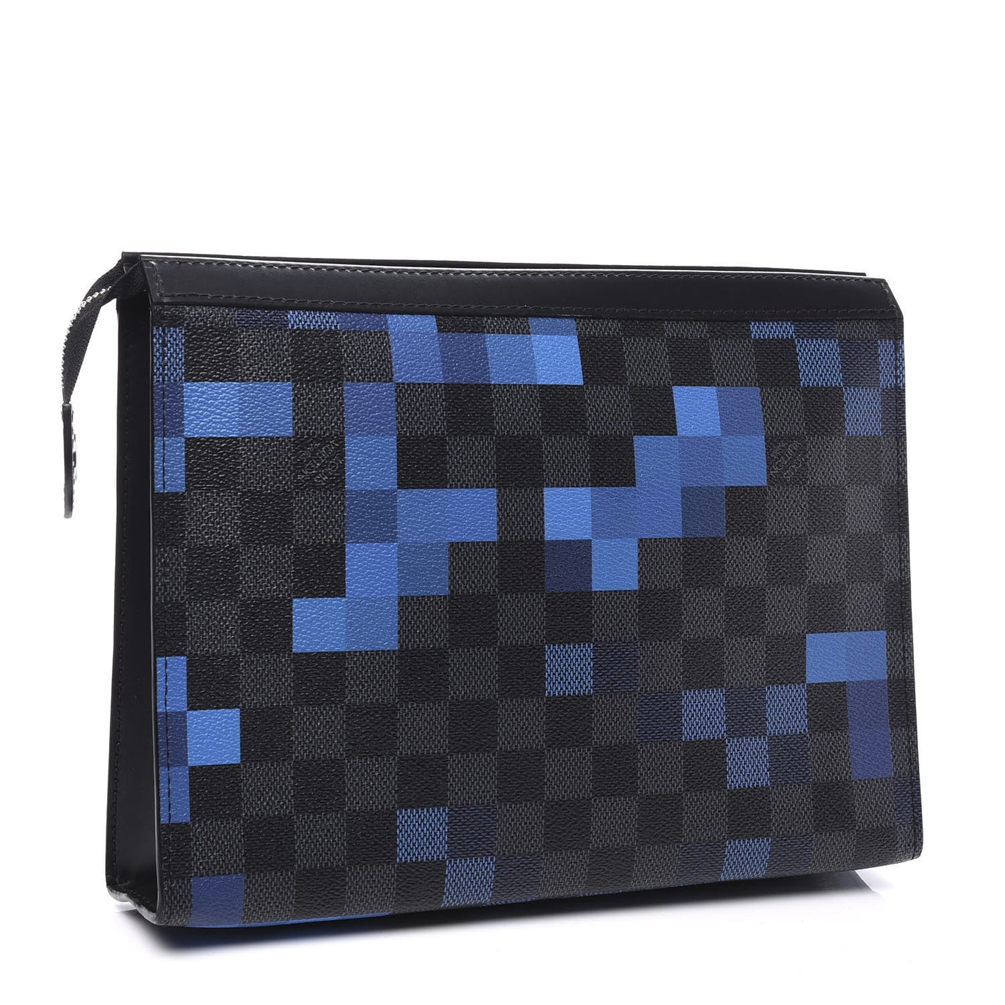 Damier Graphite Pixel Toiletry Pouch 26 Blue