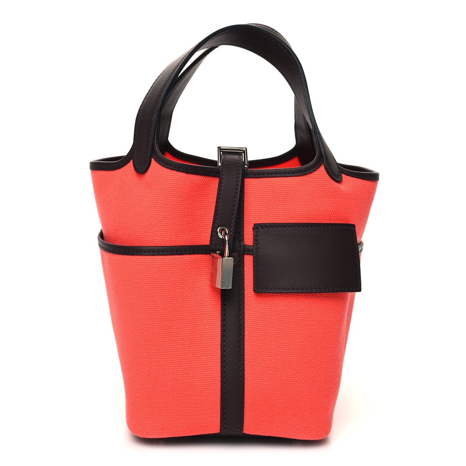 Hermes Toile Goeland Swift Cargo Picotin Lock 18 Rouge Sellier Rose Texas 1 of 13