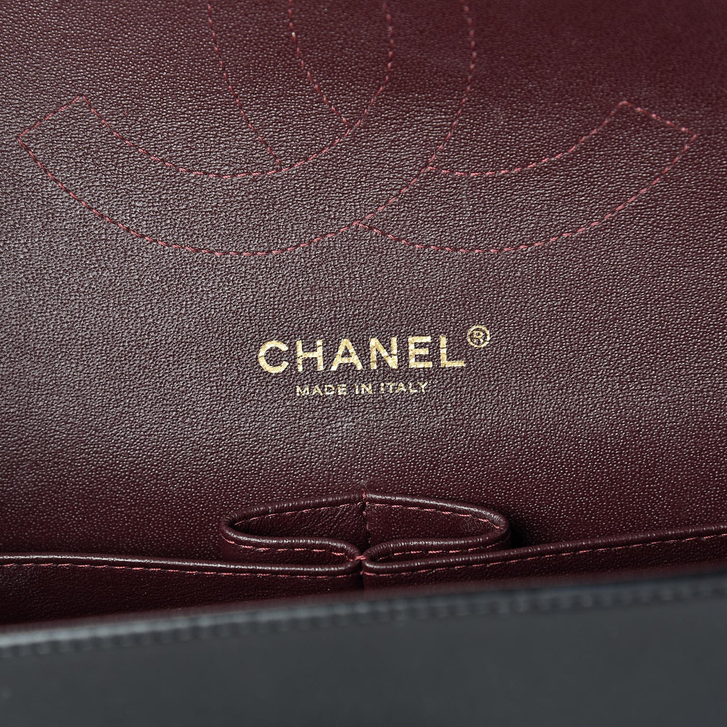 Lambskin Quilted Jumbo Double Flap Black