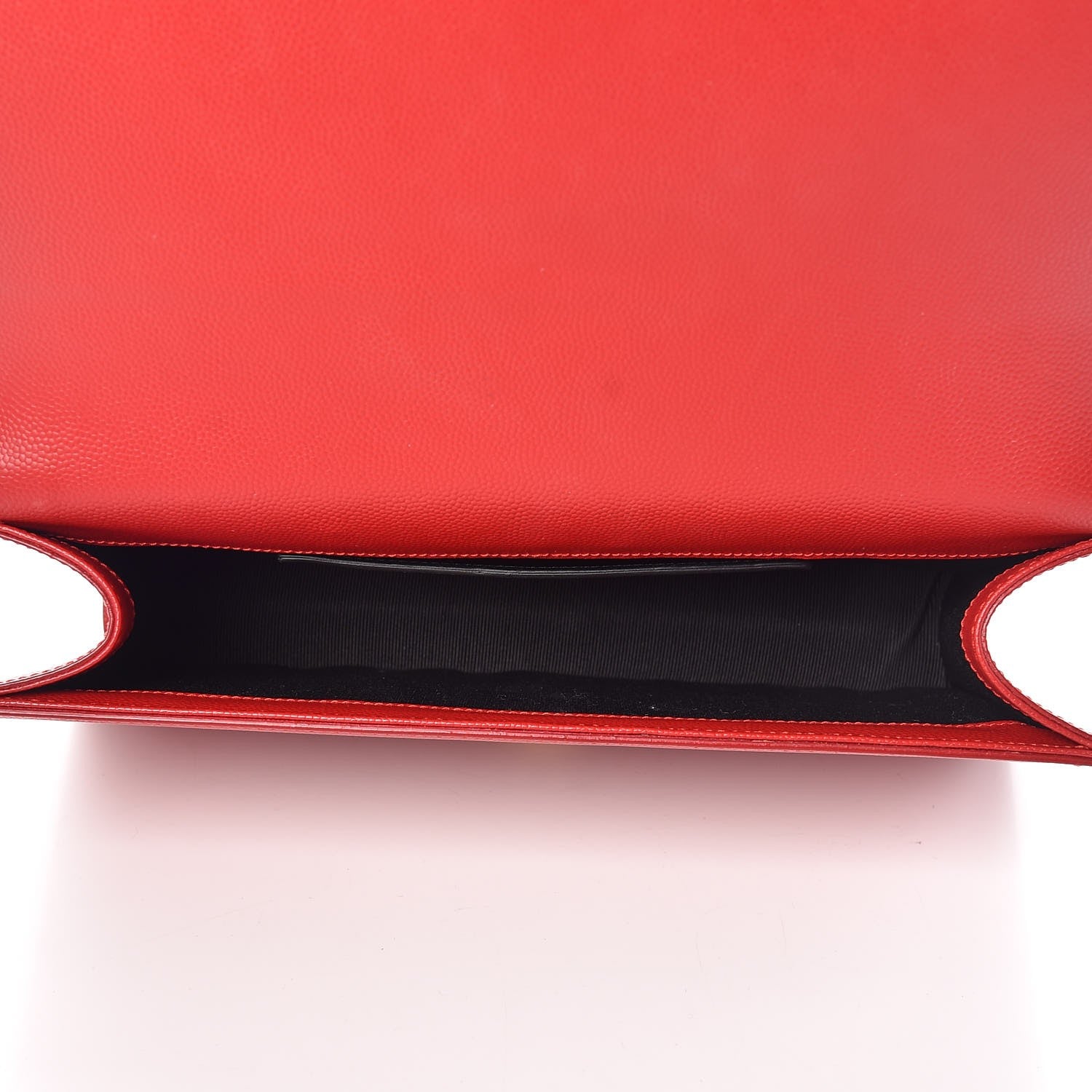 Saint Laurent Grain De Poudre Classic Kate Monogram Clutch New Red 5 of 12