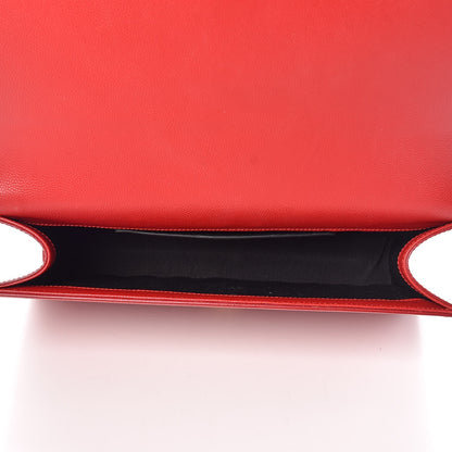 Saint Laurent Grain De Poudre Classic Kate Monogram Clutch New Red 5 of 12